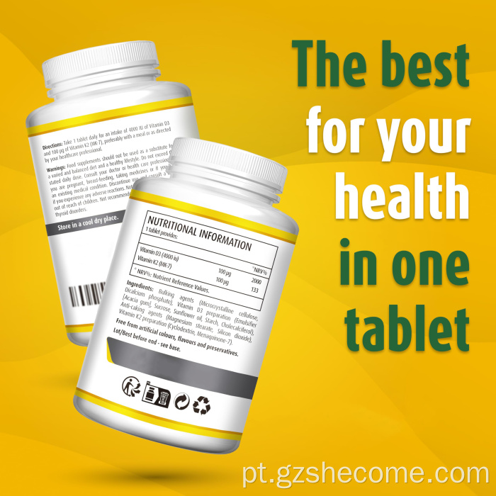 VITAMIND3 K2 SUPORTE IMUNECIMENTO VITAMIND3 comprimidos